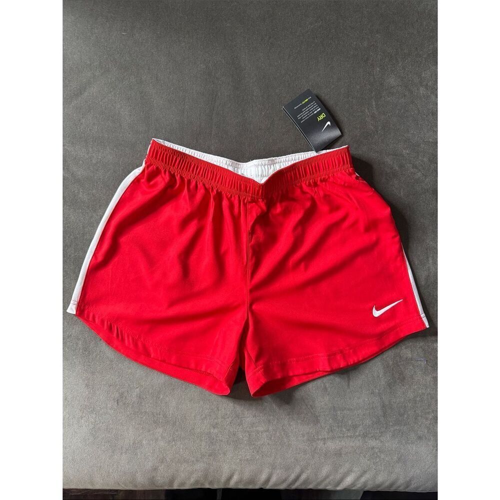 Women’s Nike Red Sport Shorts Dri-Fit 894497-657 MEDIUM NWT